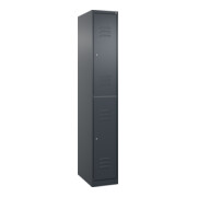 C+P Doppelstock-Spind Classic PLUS, 1 Abteil, 1850x300x500mm, 7016/7016 Verschluss Zylinderschloss