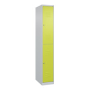 C+P Doppelstock-Spind Classic PLUS, 1 Abteil, 1850x300x500mm, 7035/0024 Verschluss Zylinderschloss
