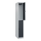 C+P Doppelstock-Spind Classic PLUS, 1 Abteil, 1850x300x500mm, 7035/7016 Verschluss Sicherheits-Drehriegel-1