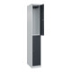 C+P Doppelstock-Spind Classic PLUS, 1 Abteil, 1850x300x500mm, 7035/7016 Verschluss Zylinderschloss-2