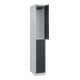 C+P Doppelstock-Spind Classic PLUS, 1 Abteil, 1850x300x500mm, 7035/7016 Verschluss Zylinderschloss