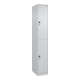 C+P Doppelstock-Spind Classic PLUS, 1 Abteil, 1850x300x500mm, 7035/7035 Verschluss Sicherheits-Drehriegel-1