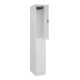C+P Doppelstock-Spind Classic PLUS, 1 Abteil, 1850x300x500mm, 9016/9016 Verschluss Zylinderschloss-2