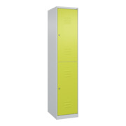 C+P Doppelstock-Spind Classic PLUS, 1 Abteil, 1850x400x500mm, 7035/0024 Verschluss Zylinderschloss