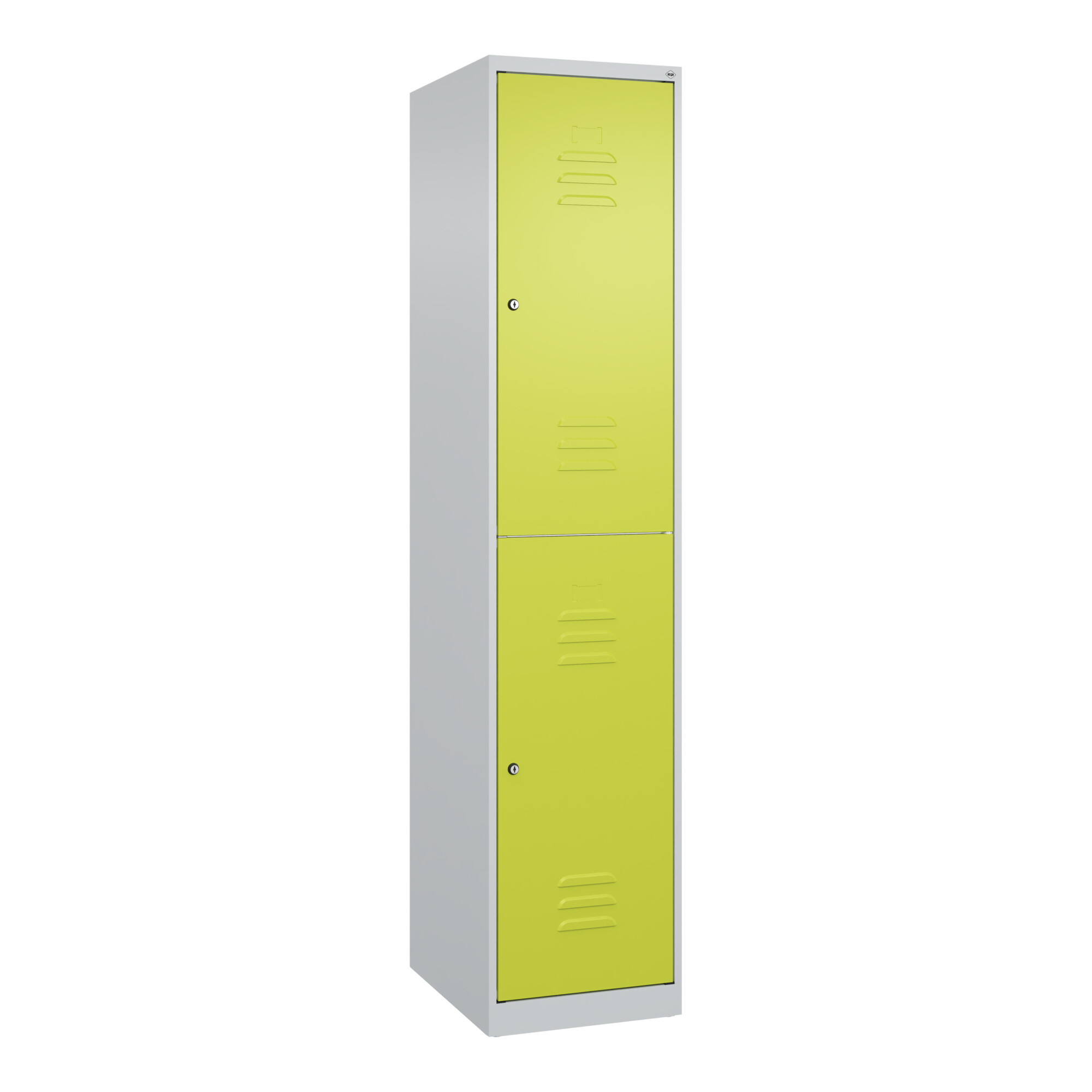C+P Doppelstock-Spind Classic PLUS, 1 Abteil, 1850x400x500mm, 7035/0024 Verschluss Zylinderschloss ; C + P Möbelsysteme