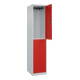 C+P Doppelstock-Spind Classic PLUS, 1 Abteil, 1850x400x500mm, 7035/3020 Verschluss Zylinderschloss-2