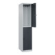 C+P Doppelstock-Spind Classic PLUS, 1 Abteil, 1850x400x500mm, 7035/7016 Verschluss Sicherheits-Drehriegel-2