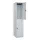 C+P Doppelstock-Spind Classic PLUS, 1 Abteil, 1850x400x500mm, 7035/7035 Verschluss Sicherheits-Drehriegel-2