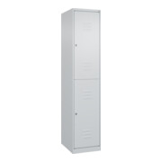 C+P Doppelstock-Spind Classic PLUS, 1 Abteil, 1850x400x500mm, 7035/7035 Verschluss Zylinderschloss