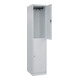 C+P Doppelstock-Spind Classic PLUS, 1 Abteil, 1850x400x500mm, 7035/7035 Verschluss Zylinderschloss-2