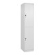 C+P Doppelstock-Spind Classic PLUS, 1 Abteil, 1850x400x500mm, 9016/9016 Verschluss Sicherheits-Drehriegel-1