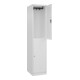 C+P Doppelstock-Spind Classic PLUS, 1 Abteil, 1850x400x500mm, 9016/9016 Verschluss Zylinderschloss-2