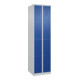 C+P Doppelstock-Spind Classic PLUS, 2 Abteile, 1850x500x500mm, 7035/5010 Verschluss Zylinderschloss-1