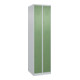 C+P Doppelstock-Spind Classic PLUS, 2 Abteile, 1850x500x500mm, 7035/6011 Verschluss Zylinderschloss-1