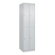 C+P Doppelstock-Spind Classic PLUS, 2 Abteile, 1850x500x500mm, 7035/7035 Verschluss Zylinderschloss-1