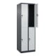 C+P Doppelstock-Spind Classic PLUS, 2 Abteile, 1850x600x500mm, 7016/7035 Verschluss Sicherheits-Drehriegel-4