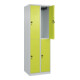 C+P Doppelstock-Spind Classic PLUS, 2 Abteile, 1850x600x500mm, 7035/0024 Verschluss Sicherheits-Drehriegel-2