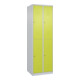 C+P Doppelstock-Spind Classic PLUS, 2 Abteile, 1850x600x500mm, 7035/0024 Verschluss Zylinderschloss-1