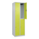 C+P Doppelstock-Spind Classic PLUS, 2 Abteile, 1850x600x500mm, 7035/0024 Verschluss Zylinderschloss-2