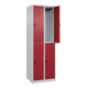 C+P Doppelstock-Spind Classic PLUS, 2 Abteile, 1850x600x500mm, 7035/3003 Verschluss Sicherheits-Drehriegel-2
