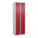 C+P Doppelstock-Spind Classic PLUS, 2 Abteile, 1850x600x500mm, 7035/3003 Verschluss Zylinderschloss-1