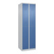 C+P Doppelstock-Spind Classic PLUS, 2 Abteile, 1850x600x500mm, 7035/5023 Verschluss Zylinderschloss-1