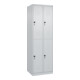 C+P Doppelstock-Spind Classic PLUS, 2 Abteile, 1850x600x500mm, 7035/7035 Verschluss Sicherheits-Drehriegel-1