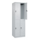 C+P Doppelstock-Spind Classic PLUS, 2 Abteile, 1850x600x500mm, 7035/7035 Verschluss Sicherheits-Drehriegel-2