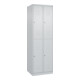 C+P Doppelstock-Spind Classic PLUS, 2 Abteile, 1850x600x500mm, 7035/7035 Verschluss Zylinderschloss-1