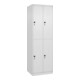 C+P Doppelstock-Spind Classic PLUS, 2 Abteile, 1850x600x500mm, 9016/9016 Verschluss Sicherheits-Drehriegel-1