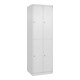C+P Doppelstock-Spind Classic PLUS, 2 Abteile, 1850x600x500mm, 9016/9016 Verschluss Zylinderschloss-1