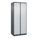 C+P Doppelstock-Spind Classic PLUS, 2 Abteile, 1850x800x500mm, 7016/7035 Verschluss Zylinderschloss-1