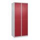 C+P Doppelstock-Spind Classic PLUS, 2 Abteile, 1850x800x500mm, 7035/3003 Verschluss Zylinderschloss-1