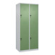 C+P Doppelstock-Spind Classic PLUS, 2 Abteile, 1850x800x500mm, 7035/6011 Verschluss Sicherheits-Drehriegel-1