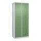 C+P Doppelstock-Spind Classic PLUS, 2 Abteile, 1850x800x500mm, 7035/6011 Verschluss Zylinderschloss-1