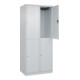 C+P Doppelstock-Spind Classic PLUS, 2 Abteile, 1850x800x500mm, 7035/7035 Verschluss Zylinderschloss-2
