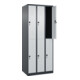 C+P Doppelstock-Spind Classic PLUS, 3 Abteile, 1850x750x500mm, 7016/7035 Verschluss Sicherheits-Drehriegel-2