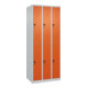 C+P Doppelstock-Spind Classic PLUS, 3 Abteile, 1850x750x500mm, 7035/2004 Verschluss Sicherheits-Drehriegel-1