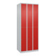 C+P Doppelstock-Spind Classic PLUS, 3 Abteile, 1850x750x500mm, 7035/3020 Verschluss Zylinderschloss-1