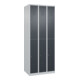 C+P Doppelstock-Spind Classic PLUS, 3 Abteile, 1850x750x500mm, 7035/7016 Verschluss Zylinderschloss-1