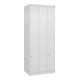 C+P Doppelstock-Spind Classic PLUS, 3 Abteile, 1850x750x500mm, 9016/9016 Verschluss Zylinderschloss-1