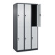 C+P Doppelstock-Spind Classic PLUS, 3 Abteile, 1850x900x500mm, 7016/7035 Verschluss Sicherheits-Drehriegel-2
