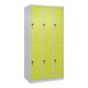 C+P Doppelstock-Spind Classic PLUS, 3 Abteile, 1850x900x500mm, 7035/0024 Verschluss Sicherheits-Drehriegel-1