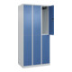 C+P Doppelstock-Spind Classic PLUS, 3 Abteile, 1850x900x500mm, 7035/5023 Verschluss Zylinderschloss-2