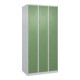 C+P Doppelstock-Spind Classic PLUS, 3 Abteile, 1850x900x500mm, 7035/6011 Verschluss Zylinderschloss-1