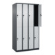 C+P Doppelstock-Spind Classic PLUS, 4 Abteile, 1850x1000x500mm, 7016/7035 Verschluss Sicherheits-Drehriegel-2