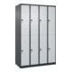 C+P Doppelstock-Spind Classic PLUS, 4 Abteile, 1850x1200x500mm, 7016/7035 Verschluss Sicherheits-Drehriegel-1