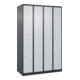 C+P Doppelstock-Spind Classic PLUS, 4 Abteile, 1850x1200x500mm, 7016/7035 Verschluss Zylinderschloss-1