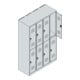 C+P Doppelstock-Spind Classic PLUS, 4 Abteile, 1850x1200x500mm, 7035/7035 Verschluss Zylinderschloss