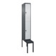 C+P Doppelstock-Spind Classic PLUS, Bank, 1 Abteil, 2120x300x815mm, 7016/7035 Verschluss Sicherheits-Drehriegel Sitzbanktyp untergebaut Material Sitzfläche Kunststoff-1